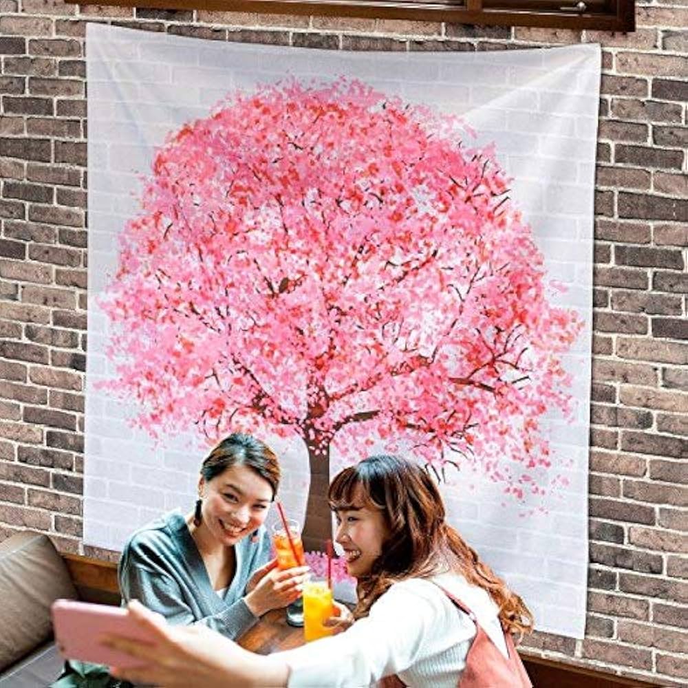 桜満開タペストリー Amazon.co.jp: 桜装飾 さくら満開バックウォールタペストリー
